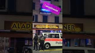 Polizei Einsatz im Langstrassenquartier Stadt Zürich Schweiz 2023  shorts [upl. by Ateuqal]