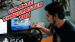 Review Volante Thrustmaster T80  Carrera F1 Project CARS PS4  Vlog Gamer [upl. by Amalita]