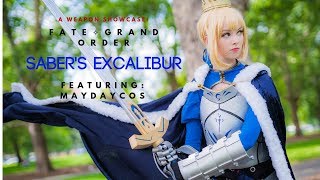 Fate Grand Order Sabers Excalibur Weapon Showcase [upl. by Helbon]