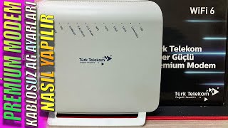 TÜRK TELEKOM WİFİ 6 DESTEKLİ ZYXEL DX3200B0 PREMİUM MODEM İN KABLOSUZ AYARLARI NASIL YAPILIR [upl. by Gambrill]