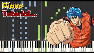 Piano Tutorial Toriko Op  Guts Guts ガツガツ [upl. by Eimia]