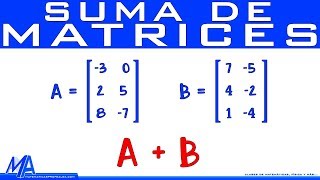 Suma de matrices [upl. by Rambert]