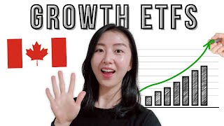 Top 5 GROWTH ETFs for Canadians  TFSA RRSP Passive Investing [upl. by Nnaarual194]