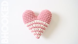 Amigurumi Crochet Heart StepbyStep Tutorial [upl. by Ciapha]