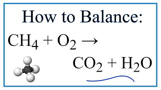 CH4  O2  CO2  H2O  Balanced Equation Methane Combustion Reaction [upl. by Hafeetal]