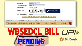 wbsedcl payment pendin problem solved  billdeskupi  trk professor [upl. by Gala]