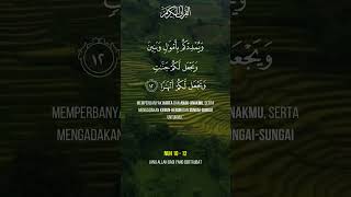 AlQuran Surah Nuh Ayat 10  12  Janji Allah Bagi Yang Bertaubat [upl. by Melburn]