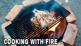 How To Cook Chicken Over a FIRE PIT  Cooking With Fire [upl. by Placida]