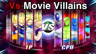 Super Saiyans Vs Movie Villains Recreating The Opening Fight DB Raging Blast 2 [upl. by Atinad]