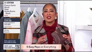 Franco SARTO NOAH Stretch Faux Leather Ankle Boot on QVC Explore Your Style w Vanessa amp Jeannette [upl. by Aryl]