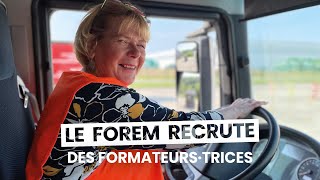 Le Forem recrute des formateurs et des formatrices en conduite de poids lourd [upl. by Enived524]