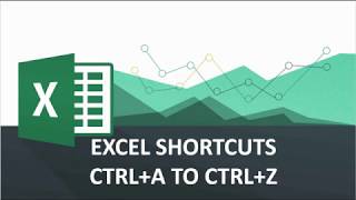 EXCEL SHORTCUTS CTRLA TO CTRLZ  BEST KEYBOARD SHORTCUTS WITH CTRL A TO Z  Excel A to Z in Hindi [upl. by Edveh]