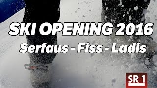 Serfaus  Fiss  Ladis  Saarland Ski Opening 2016  4K [upl. by Sioled272]