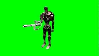 T600 terminator Explosion body green screen test cinema s01r02 [upl. by Grimes]