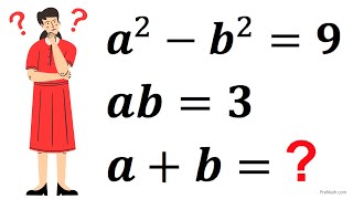 Mathematical Olympiad  Solve for ab  Math Olympiad Preparation [upl. by Hnahk]