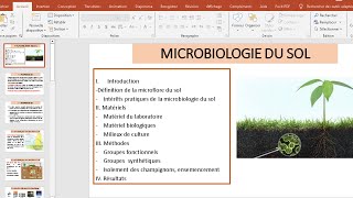 Analyse microbiologique du Sol [upl. by Hathcock]