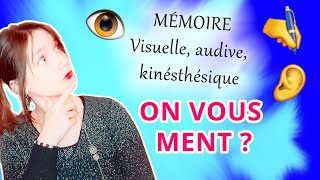 Apprendre par la mémoire visuelle auditive kinesthésique  mensonge neuromythe [upl. by Hazrit]