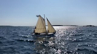 Collecting marine debris with a small sailboat [upl. by Naeerb]