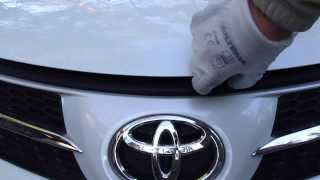 How to open bonnet or hood Toyota RAV4 Years 2013 to 2019 [upl. by Anam]