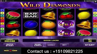 Wild Diamonds I Vegas7Games I Interesting slot game [upl. by Monjo]