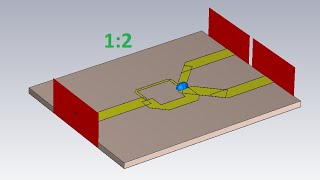 Full course Wilkinson power divider 12  part 22  CST STUDIO 2022 STUDENT [upl. by Assilanna]