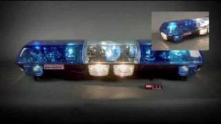 Wolo Infinity 1 Rotating Warning Lightbar Blue  7005 B [upl. by Karol]