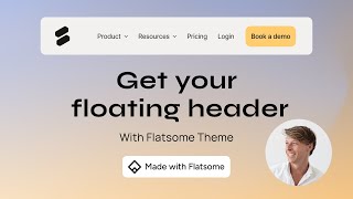 Create a Floating Header in Flatsome Theme [upl. by Neeruan]