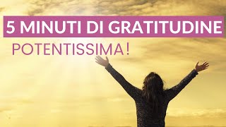 Meditazione Gratitudine e Pensieri Positivi 5 minuti per trasformare la tua vita [upl. by Hyacinthe223]