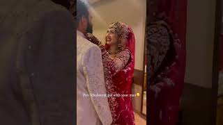 bride and groom get ready her funcation wedding trendingshorts wedding shortfeed viralshot [upl. by Atsyrt655]