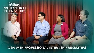 QampA with Professional Internship Recruiters  Discover Disney Professional Internships [upl. by Greene984]