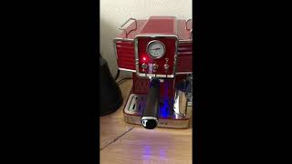 Review Galanz Retro Espresso Machine with Milk Frother 15 Bar Pump Professional Cappuccino and Latt [upl. by Jordain828]