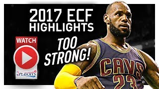 LeBron James ECF Offense Highlights VS Celtics 2017 Playoffs  TOO STRONG [upl. by Norvan256]