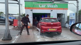 How to drive thru Car wash Uk 31 August 2023 [upl. by Ilek]