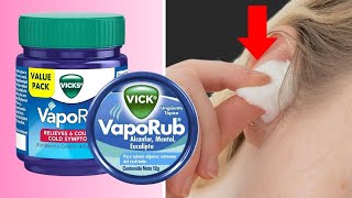 TOP 15 Surprising VICKS VAPORUB Uses You Must Know [upl. by Nannoc]