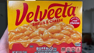 Velveeta buffalo macaroni and cheese review [upl. by Kristel]