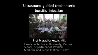 Ultrasoundguided trochanteric bursitis injection by Prof Murat Karkucak MD [upl. by Enilemme]