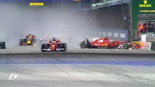 F1 Top 10 Dramatic Moments Of 2017 [upl. by Ecnarwal458]