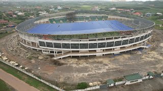 Finally Sekondi Sports Stadium Renovation Work Nearing Completion  Roofing Stage [upl. by Iba36]