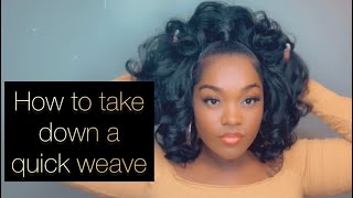 HOW TO DO  HALF UP HALF DOWN QUICK WEAVE DETAILED TUTORIAL  12 Breezy Wave Hair [upl. by Borg]