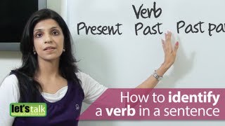 English Grammar Lessons  How to identify a verb in a sentence [upl. by Lois126]