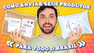 COMO ENVIAR PRODUTOS PELOS CORREIOS  Embalagem calcular frete e enviar produtos da sua loja [upl. by Haggerty]