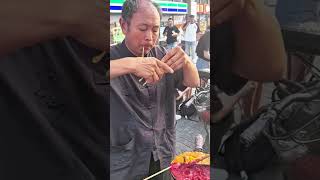 Street artisans using syrup to create artwork [upl. by Calvinna810]