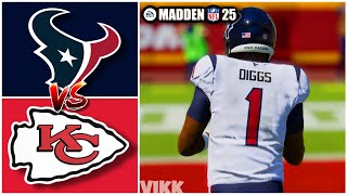 Texans vs Chiefs Simulation Madden 25 Rosters [upl. by Mic]