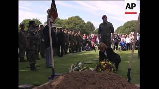 Burial for remains of WWII German soldier found in bunker [upl. by Atteyek]