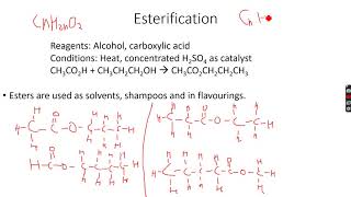 ASLevel Chemistry Alcohols Esters and Carboxylic Acids Part 4 [upl. by Cleon172]