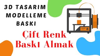 3D Yazıcı Ender 3 Pro Baskı Anında Filament Değişimi Çift Renk Baskı Almak [upl. by Asin]