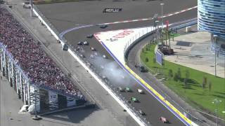 2014 FORMULA 1 RUSSIAN GRAND PRIX  Race Highlights [upl. by Bogie]