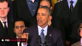 President Obama speaks on ordering new overtime rules [upl. by Ityak]