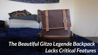 The Beautiful Gitzo Legende Backpack Lacks Critical Features [upl. by Ecirp]