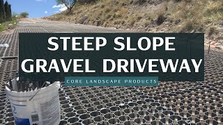 WORLD’S ONLY GRAVEL STABILIZING SYSTEM TRUSTED FOR STEEP SLOPE DRIVEWAYS [upl. by Kaleena]